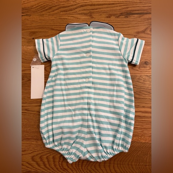 Shrimp & Grits Kids Baby Bubble Romper size 6 months NWT - Picture 3 of 7